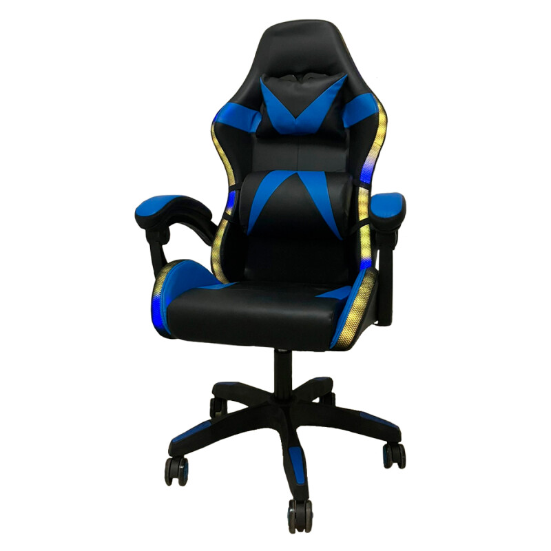 Silla gamer con led AZUL