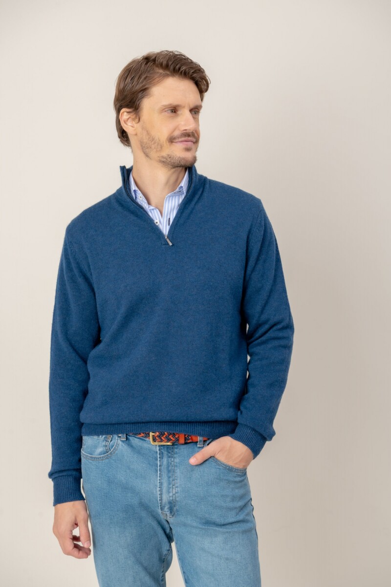 Sweater Heritage - Azul piedra 