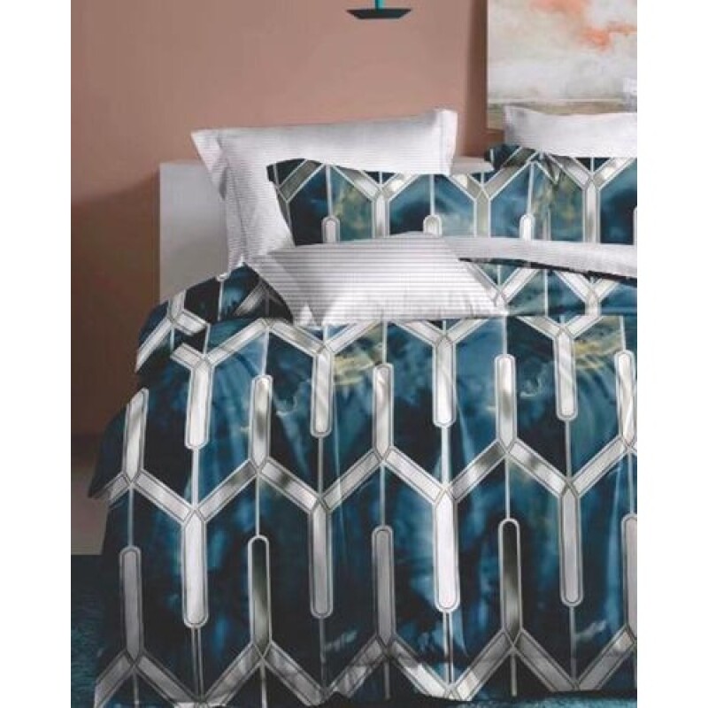 Juego de sábanas Cotton Flor Zyporah 1 plaza 140x225cm 7730965300176
