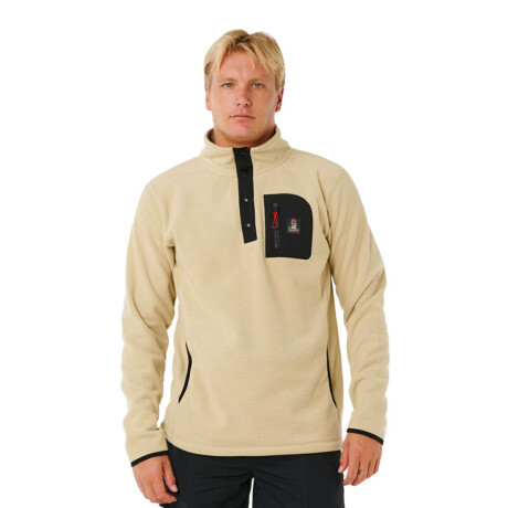 Buzo Rip Curl Search Polar Fleece Crew Beige