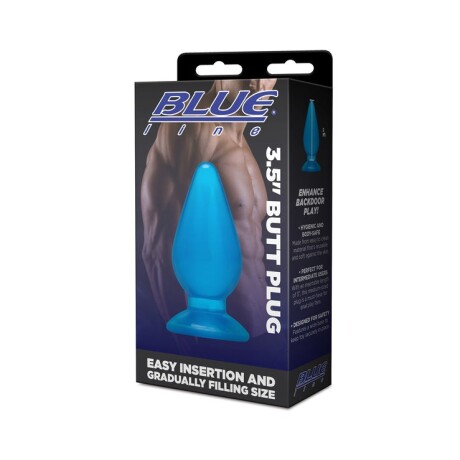 3.5" Butt Plug Anal Blue Line 3.5" Butt Plug Anal Blue Line