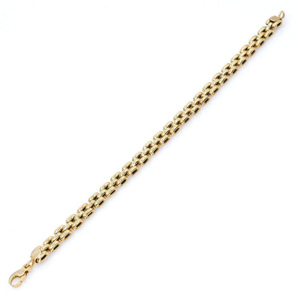 Pulsera en oro 18k amarillo, tipo panther 3 hilos Pulsera en oro 18k amarillo, tipo panther 3 hilos