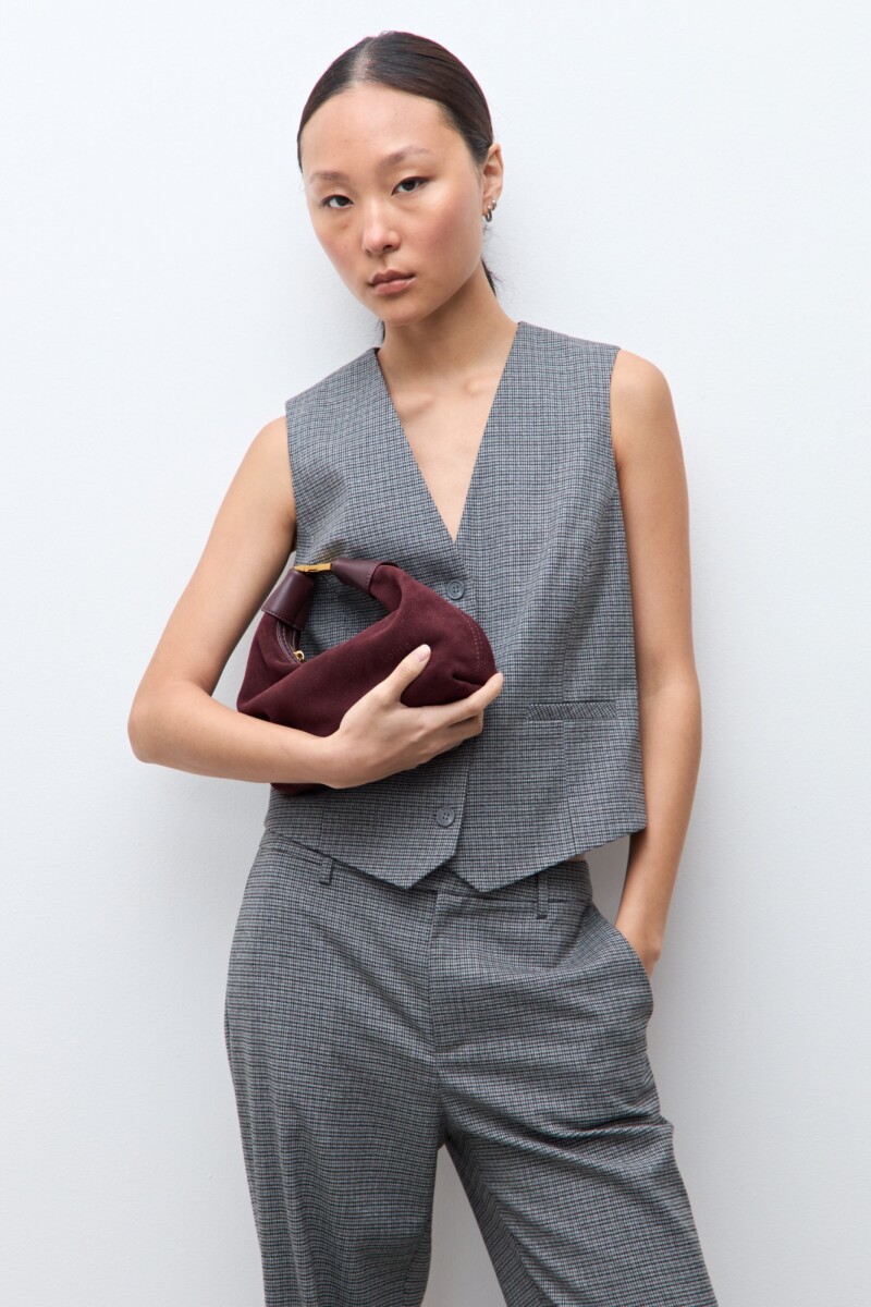 Chaleco sastrero fantasía gris