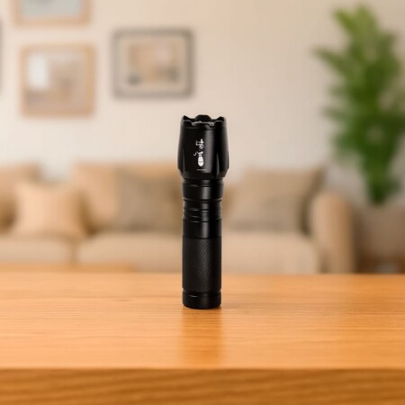 LINTERNA LED 2 INTENSIDADES NEGRO