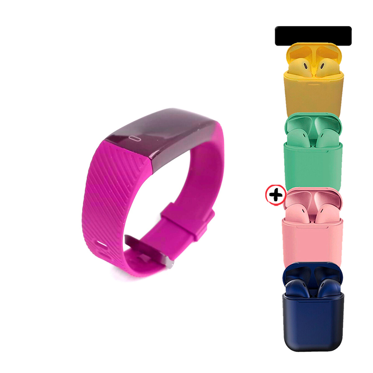 Smartwatch Reloj Smart Xion Xi-watch55 Blk Smartband + Auric - Violeta 