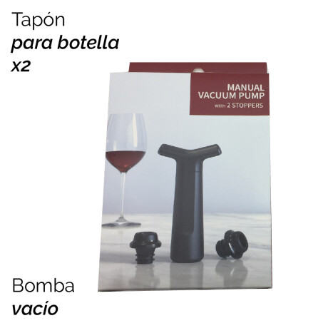 Tapón P/botella Vacio X2 + Bomba 2342 Unica