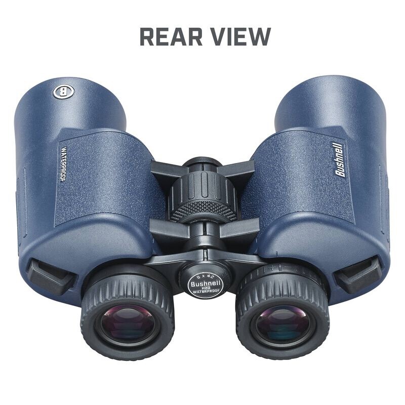 Binocular Bushnell H2O 10x42 – Waterproof, Porro, Color Azul Oscuro BUSHNELL - BINOCULAR - H2O 10 X 42 DARK BLUE PORRO WATERPROOF UP BOX 6 L