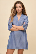 VESTIDO TALA STRIPED Azul Marino