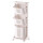 Carrito Organizador 3 Estantes Juguetes Ropa Baño Multi Blanco