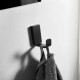 PERCHA DE ACERO INOXIDABLE METAL MATE NEGRO MATE NEGRO
