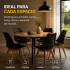 Silla Comedor ComboHome Tulip Eames Pack X2 Negro 1