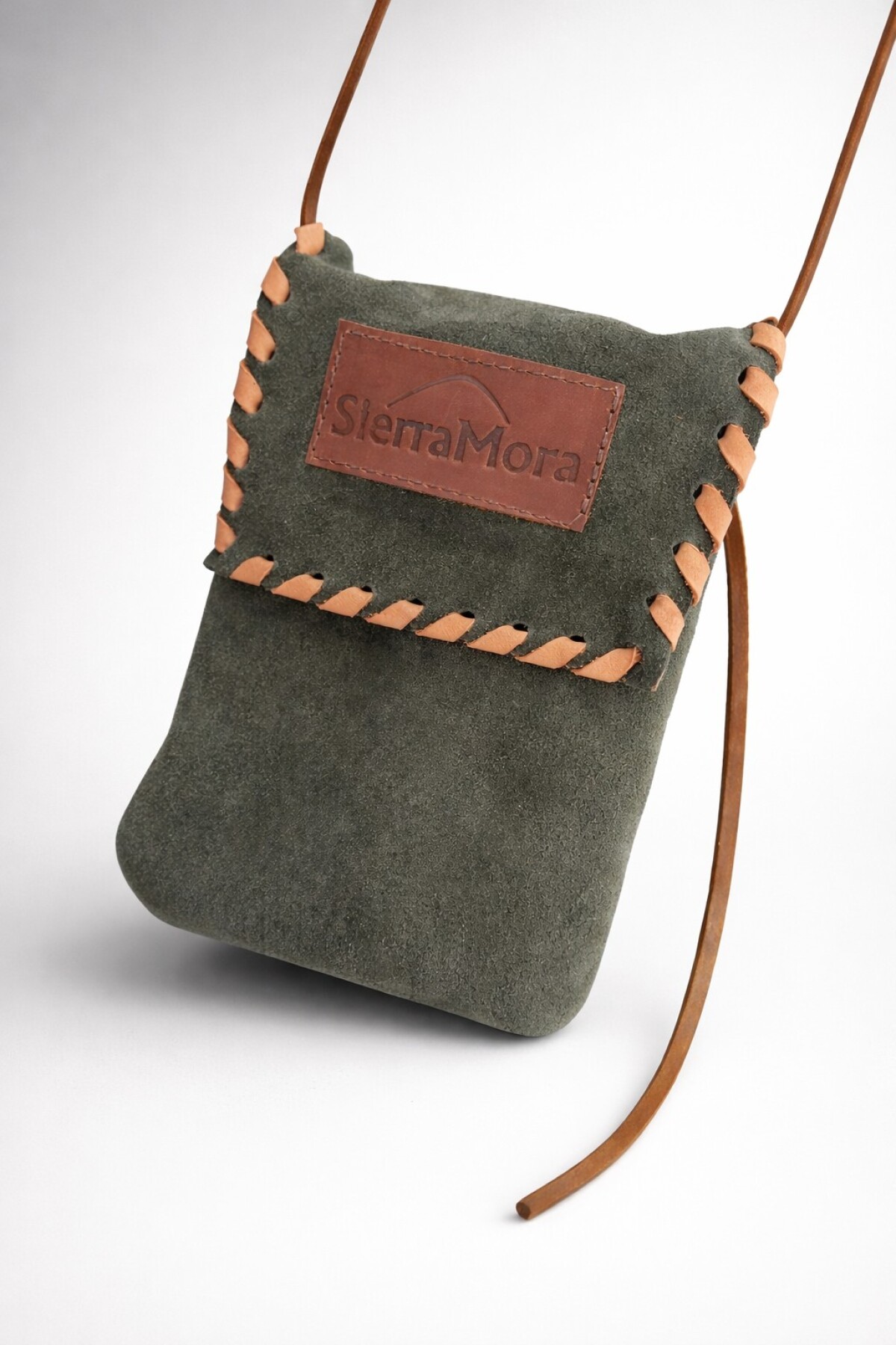 Cel Bag Gamuza Verde