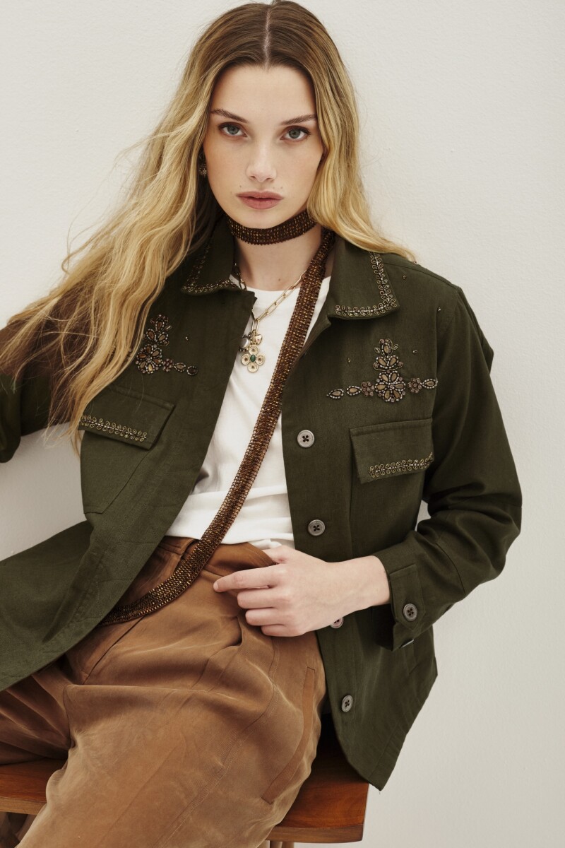 Campera Stone Iris Verde