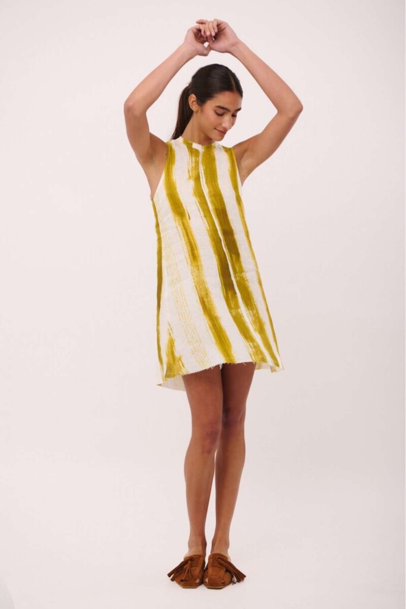 VESTIDO ANANA SHORT PRINT - Pistacho 