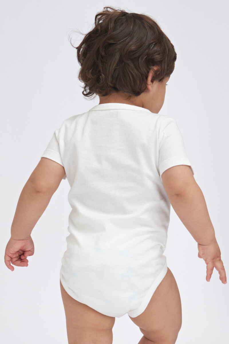 Body manga corta Vibes Blanco