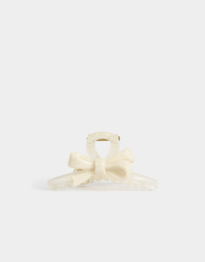 Broche Con moño Broche Con Moño - Blanco Crudo