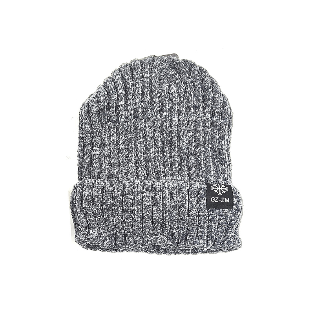 Gorro tejido morley con forro - Color gris 
