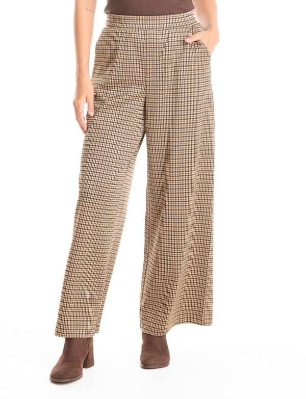 Pantalon Pull On Gales MARRON/MULTI