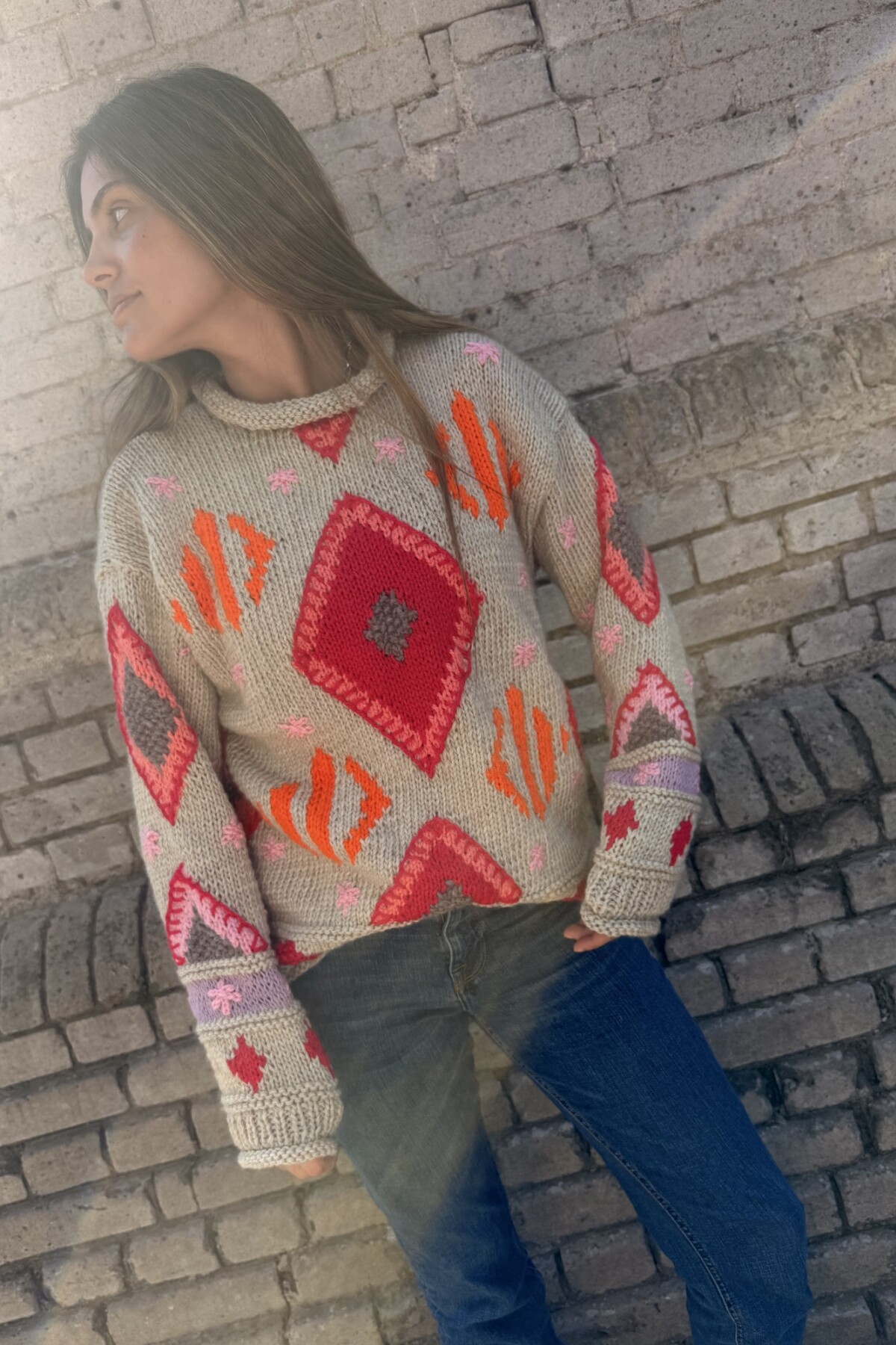 Sweater Gitano Lana Base Beige