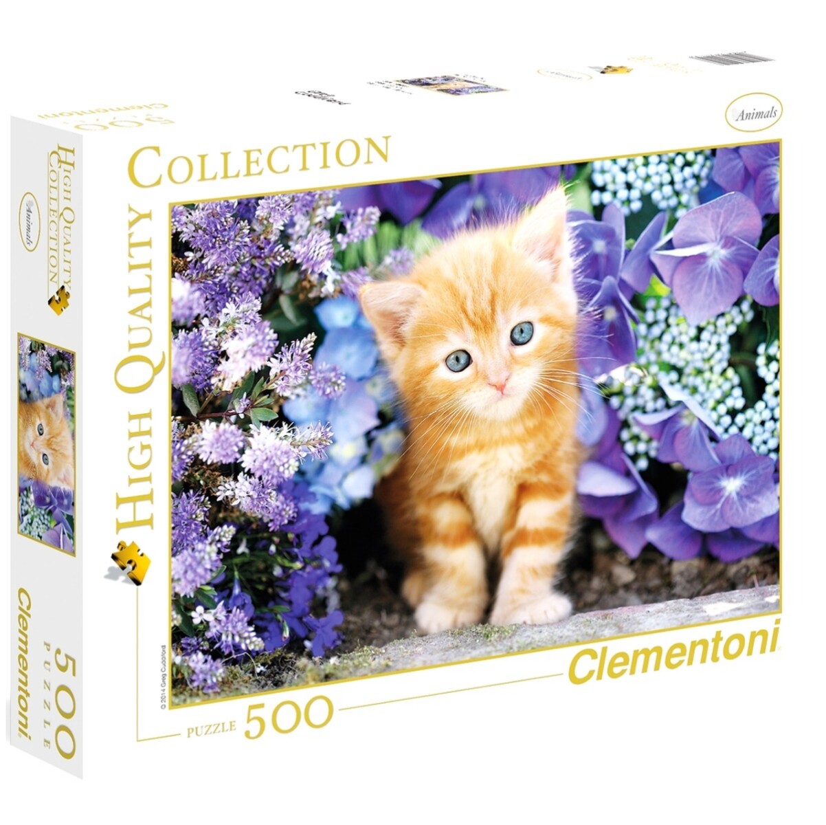 Puzzle Clementoni 500 piezas HIgh Quallity Gato ginger - 001 