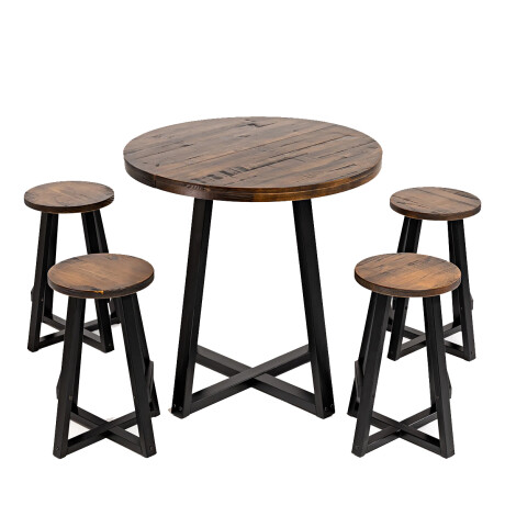 JUEGO DE COMEDOR MESA Y 4 BANQUETAS CON TAPA EN MADERA MACIZA JUEGO DE COMEDOR MESA Y 4 BANQUETAS CON TAPA EN MADERA MACIZA