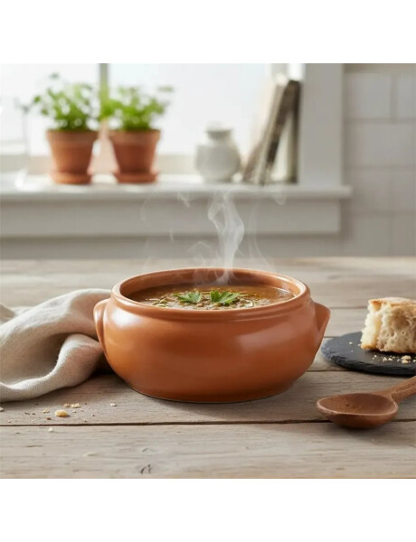 CAZUELA C/ ASAS CERAMICA 600ML TERRACOTA. D14X6.7HCM CAZUELA C/ ASAS CERAMICA 600ML TERRACOTA. D14X6.7HCM