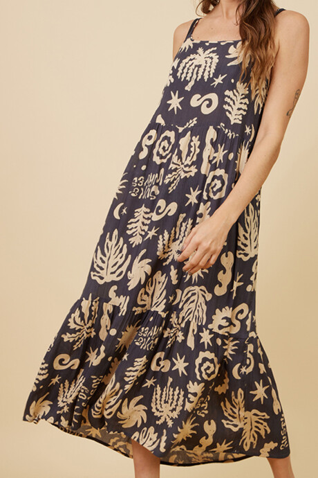 VESTIDO LARGO ANARA RUSTY Gris Oscuro