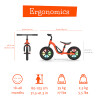 Bicicleta De Equilibro con luces 10´ +18 Meses Naranja