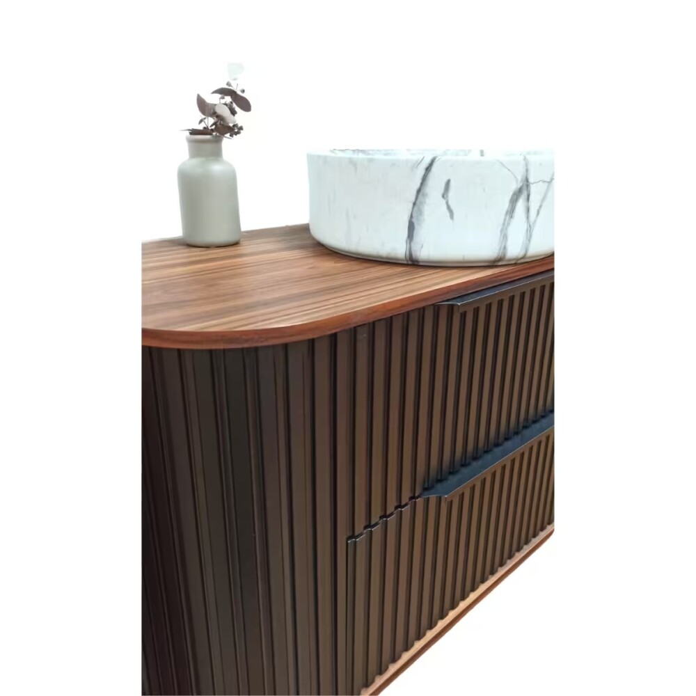 Mueble de baño Suspendido Alice Negro 100cm con Bacha de Loza Mueble De Baño Suspendido Alice Negro 100cm Con Bacha De Loza