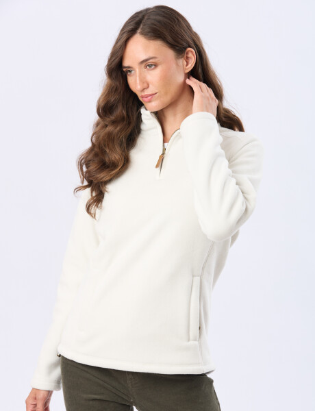 BUZO POLAR MEDIO CIERRE Beige