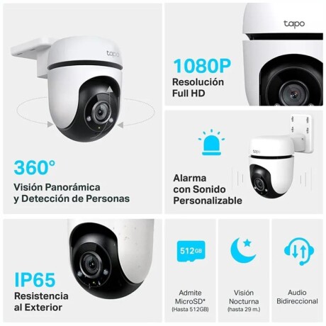 Cámara de Seguridad Exterior Tapo C500 Con WiFi Alarma Cámara de Seguridad Exterior Tapo C500 Con WiFi Alarma