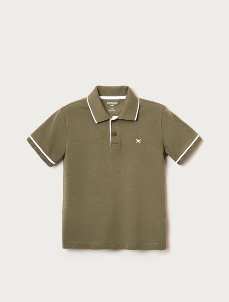 CAMISA DE CUELLO CON ESTAMPADO VERDE