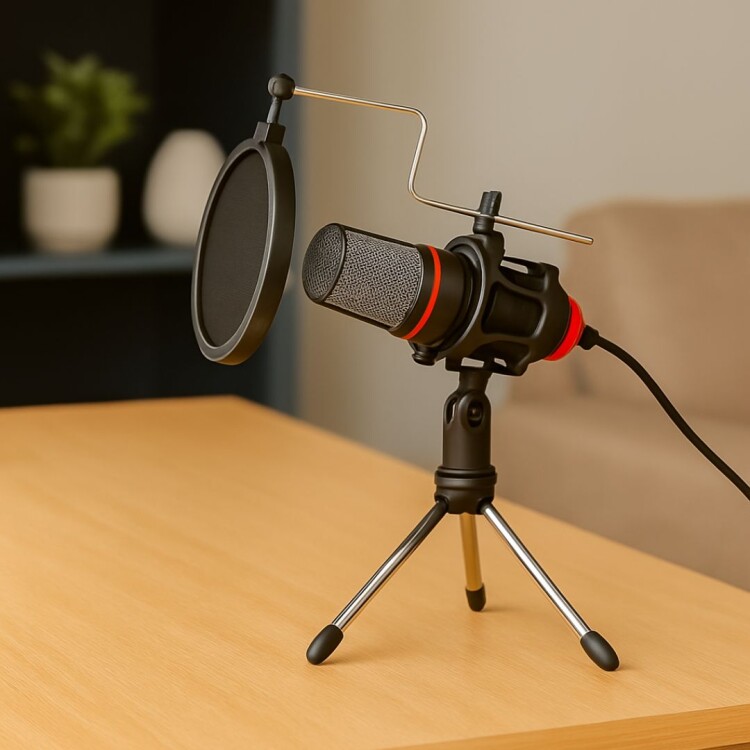 MICROFONO DE ESTUDIO GAMER MARVO MIC-02 NEGRO