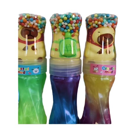 Slime Brillante con Capibara Squishy y Pelotitas 001