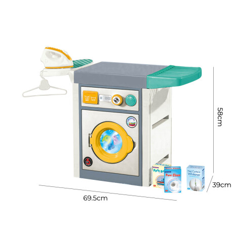 Lavarropas Europeo Completo Juguete Infantil Plancha Dol002639