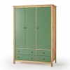 Ropero 3 Puertas 4 Cajones - Mari Verde