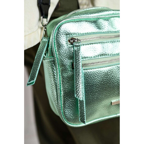 Cartera Metalizada Menta