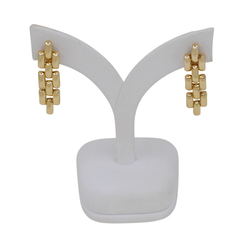 Caravanas en oro 18k amarillo, tipo panther 3 hilos Caravanas en oro 18k amarillo, tipo panther 3 hilos
