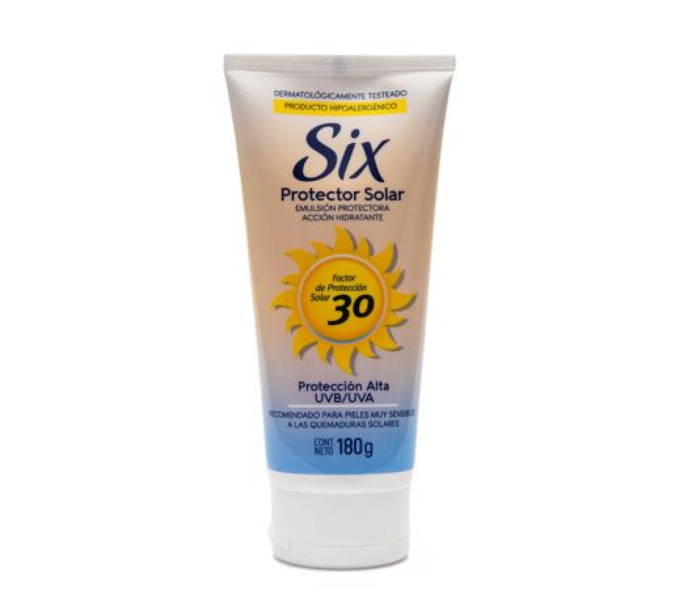 Six Protector Solar FPS 30 180 g – Protección Media UV