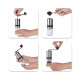 Molinillo café manual regulable 6 moliendas Ace Inox Negro