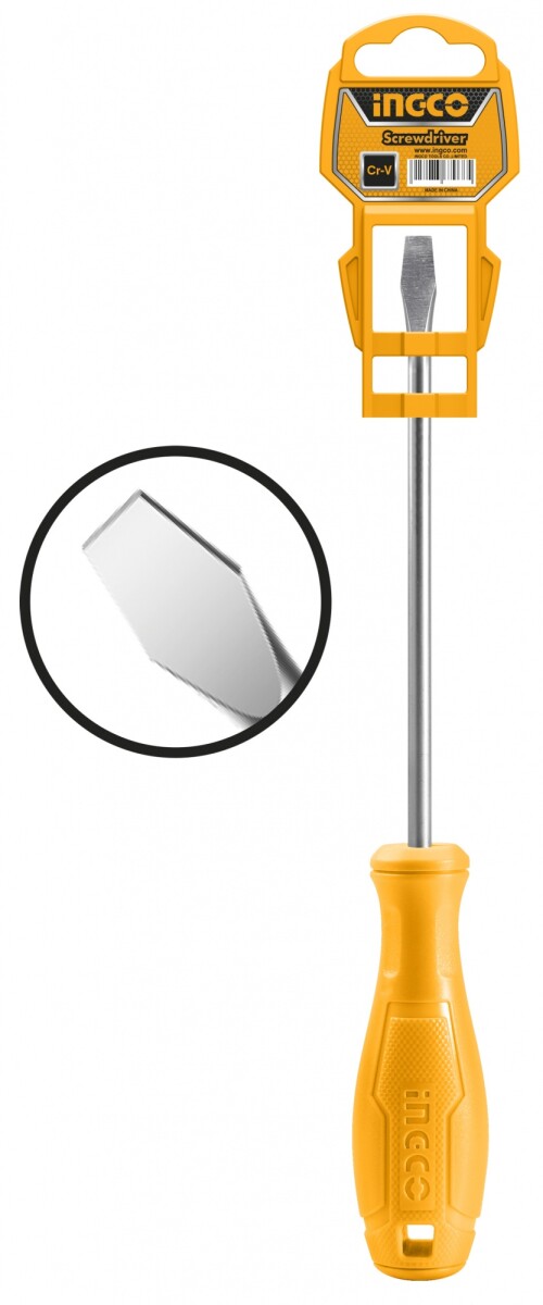 DESTORNILLADOR (ECO) PALETA 5X5X100MM INGCO HS585100 AMARILLO 