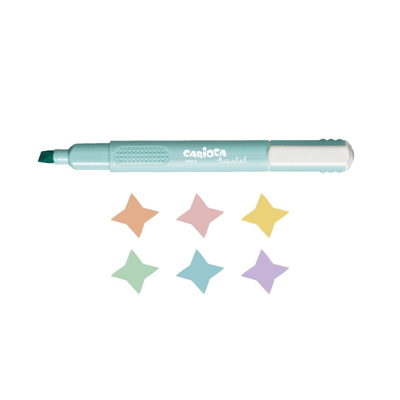 Resaltador Carioca Pastel x6 Resaltador Carioca Pastel x6