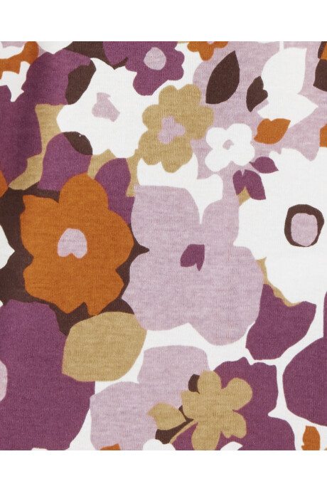 Pack cuatro bodies de algodón, manga larga, diseño floral Pack cuatro bodies de algodón, manga larga, diseño floral