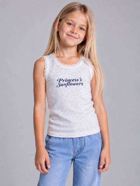 T-SHIRT COCOMIEL 8826 PRINCESS GRIS
