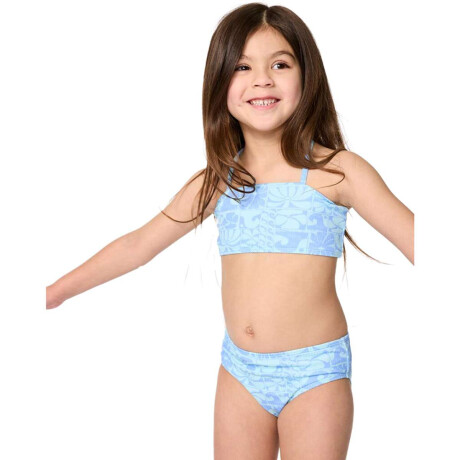 Lycra de niña Rip Curl Aots Oceanic Celeste