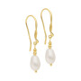 Caravanas Colgantes kervik Plata 925 bañada de oro 18k 0