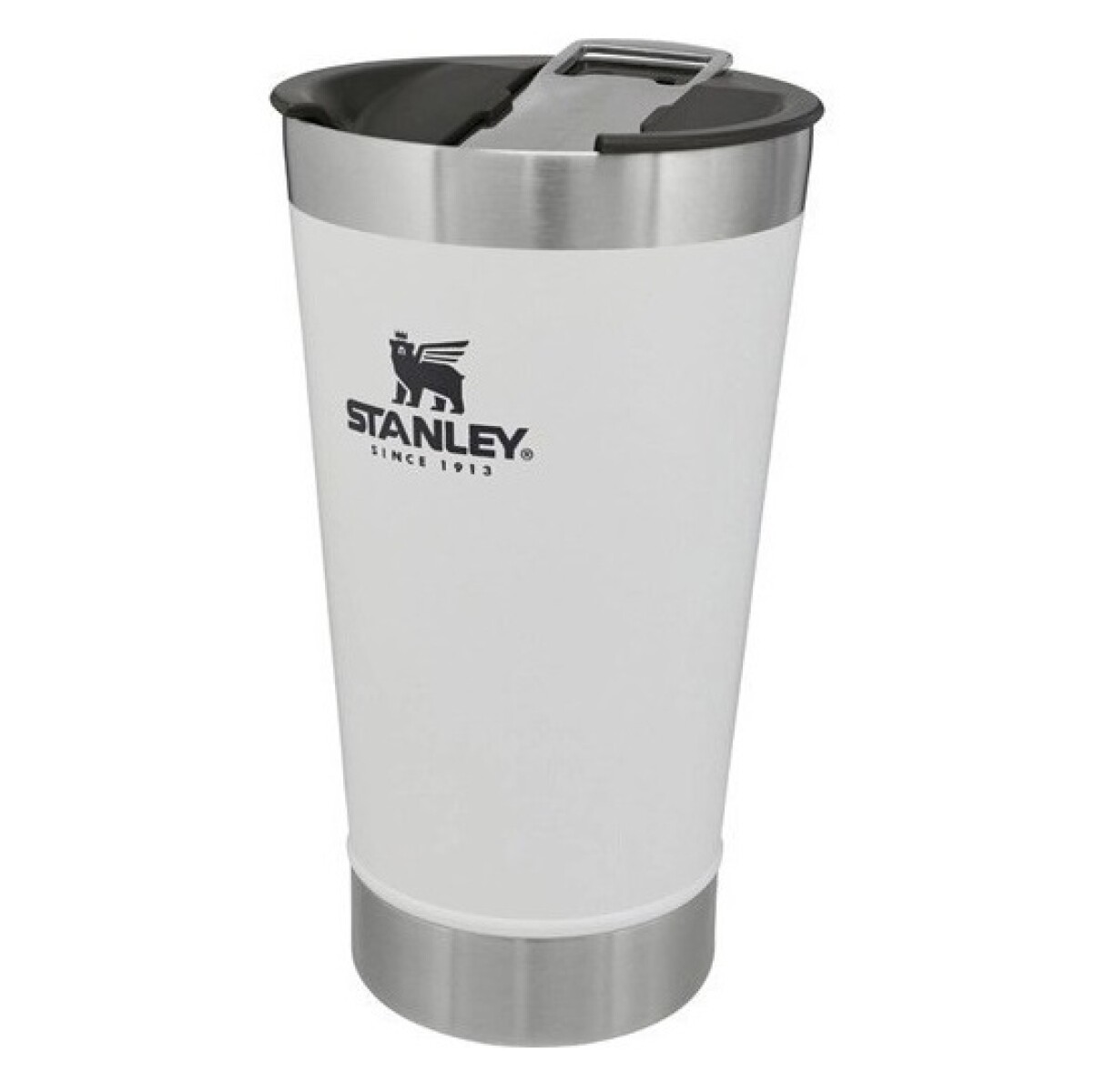 Vaso Térmico Stanley Water Beer Con Tapa Polar, 473 Ml, Color Blanco Liso 