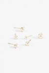 Set de perlas acero dorado