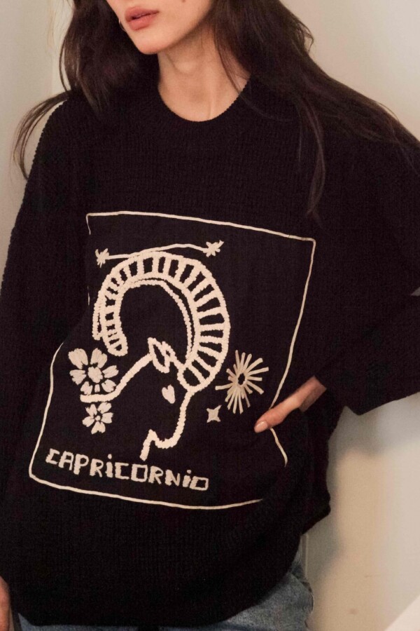 Sweater Capricornio Negro
