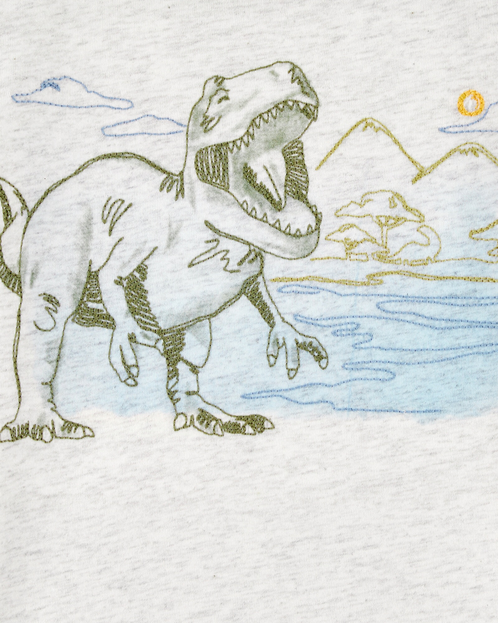 Remera de algodón, manga corta, estampa dino Remera de algodón, manga corta, estampa dino